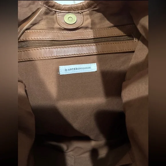 Anthropologie Brown Woven Tote Bag - Picture 4 of 10